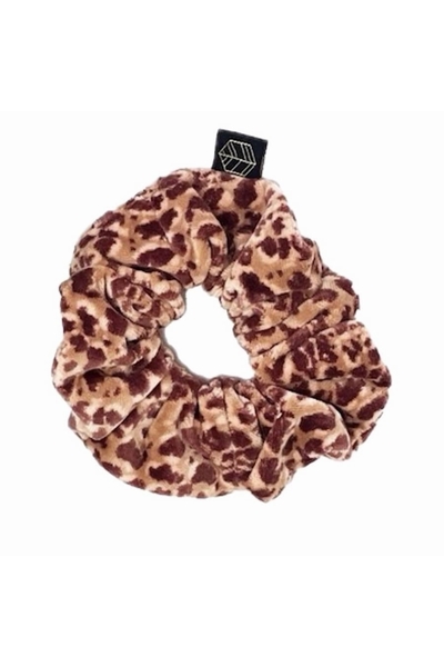 Chouchou en Velours Motif Léopard - GAIRO Nouvelle