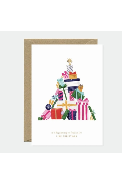 Double carte postale imprimée avec une enveloppe en papier