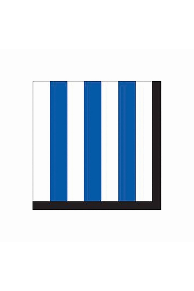 Serviettes en papier - Rayures Bleues Nouvelle Collection