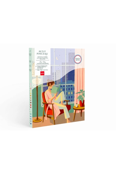 Coffret peinture au numéro  Nuit bleue  par Mélanie