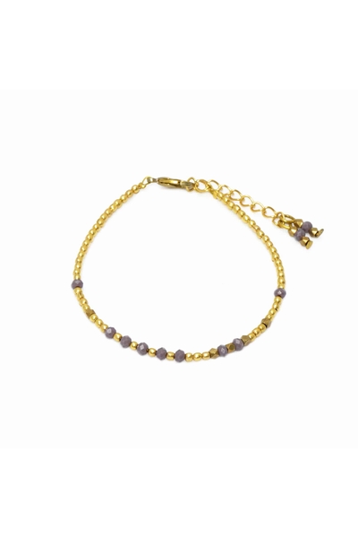 Bracelet en perles en laiton et perles de verre  Shani