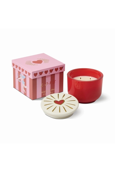 Bougie parfumée Pot céramique  Charmed L - O - V - E Heart