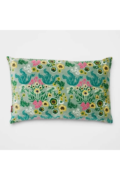 Coussin rectangulaire en velours imprimé - Swainston Green