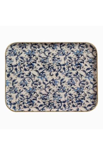 Plateau rectangulaire en métal décoré  Ispahan  Nouvelle