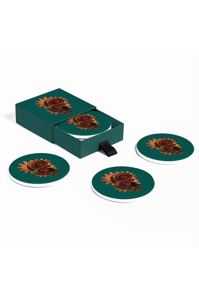 Set de 4 dessous-de-verre en céramique  Muse  Ces dessous de