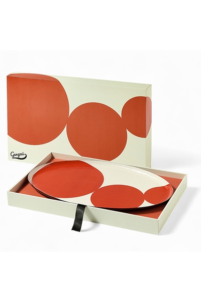 Plateau ovale Géométrica -  Astre  Ce magnifique plateau