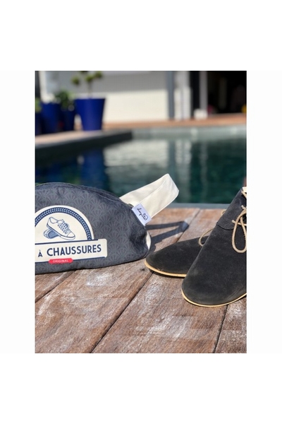 Sac à chaussures en tissu  Le blues des 20's . Un intemporel