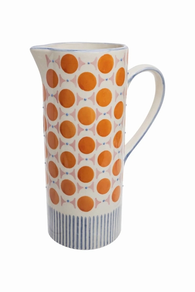 Pichet  RETROFLORIA PASTILLES ORANGES  Nouvelle Collection