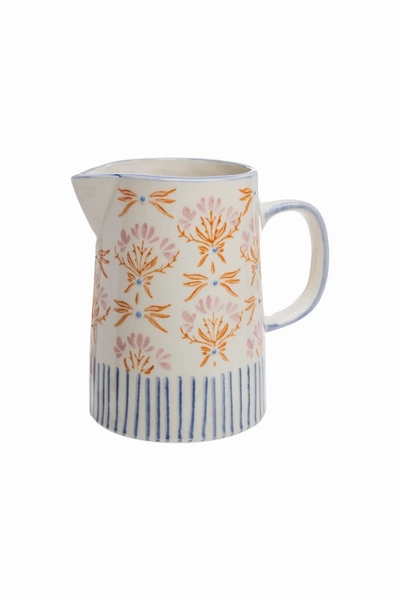 Pichet  RETROFLORIA FLEURS ORANGES  Nouvelle Collection