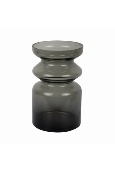 Vase en verre GUSTO - Gris Fumé Nouvelle Collection Été 2026