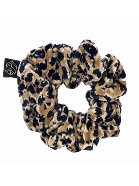 CHOUCHOU EN VELOURS LEOPARD - HAOMY - GOLD - 1