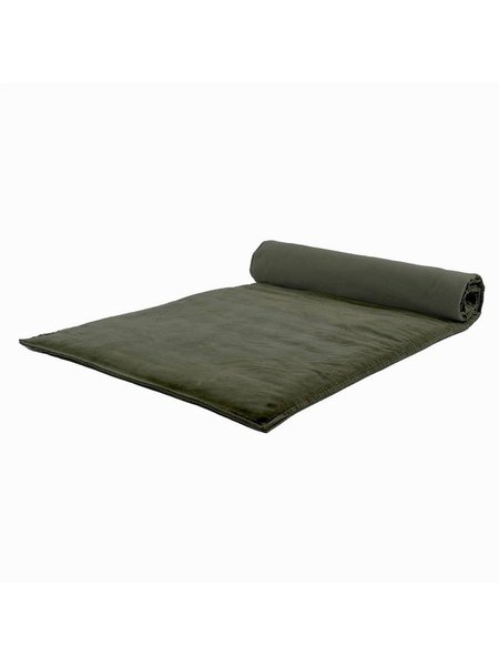 HOUSSE EDREDON VELOURS KAKI - HAOMY - KAKI - 1