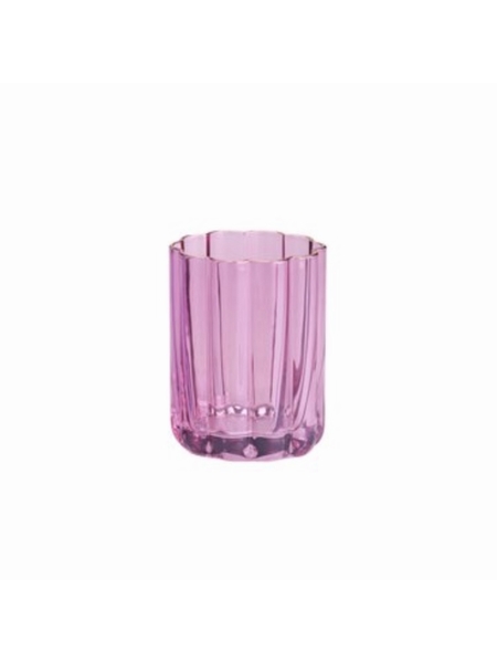 PHOTOPHORE VERRE COLORE - GIFT COMPANY - ROSE - 1