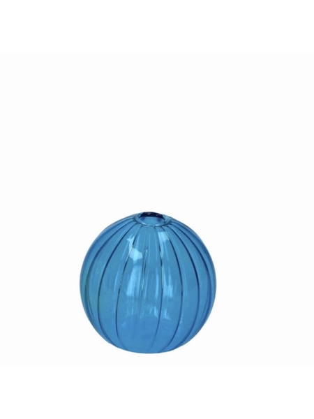 VASE VERRE BOULE COLORE - GIFT COMPANY - BLEU - 1