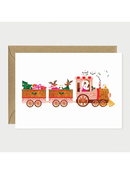 CARTE CHRISTMAS TRAIN - ALL THE WAYS TO SAY - XMAS TRAIN - 1