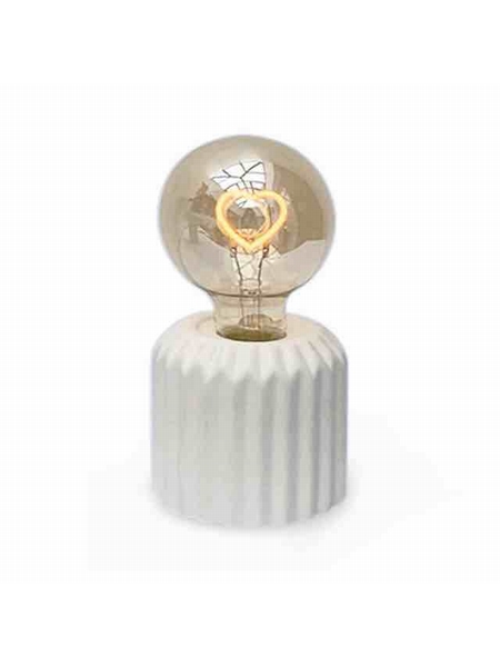 LAMPE LED COEUR - SELECTION KAMEME CONCEPT - BLANC - 1