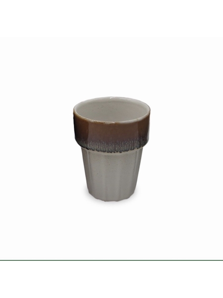 TASSE A CAFE STRIEES CANTINE - SELECTION KAMEME CONCEPT - BEIGE - 1