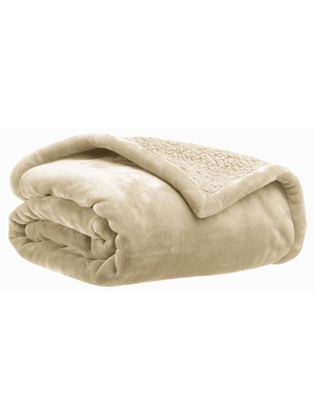 JETE DE LIT MICHKA LIN - VIVARAISE - BEIGE - 1