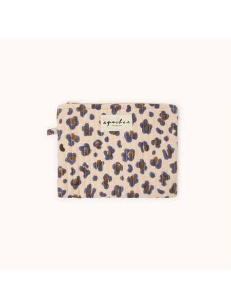PETITE POCHETTE LEOPARD - APACHES COLLECTION - ECRU - 1