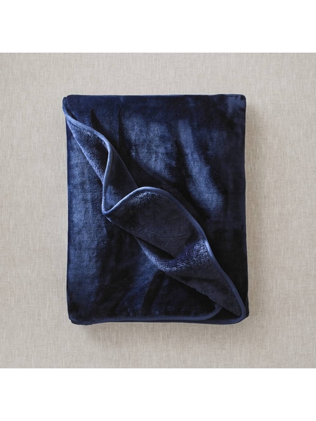 PLAID COSY BLEU NUIT - PLAIDS COCOONING - BLEU - 1