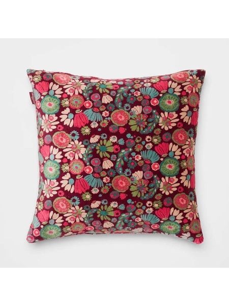 COUSSIN VELOURS MOLLY BURGUNDY - LES TOURISTES PARIS - BORDEAUX - 1