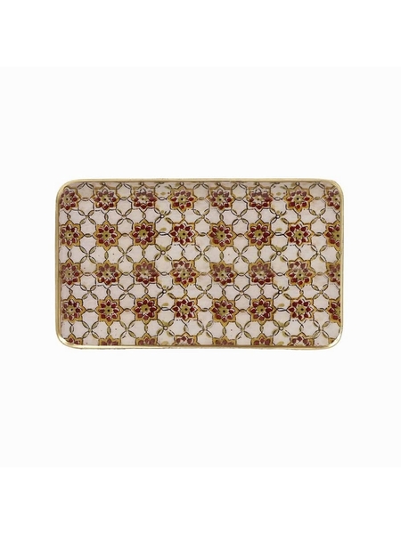 PLATEAU RECTANGLE ZELLIGE - SELECTION KAMEME CONCEPT - ECRU - 1