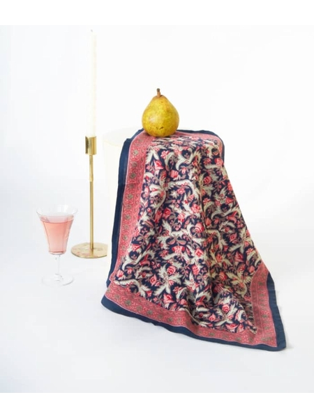 GRAND FOULARD FOREST MARINE - BINDI ATELIER - MARINE - 1