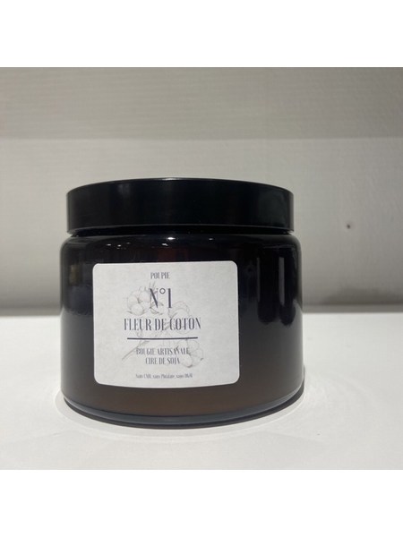 BOUGIE FLEUR DE COTON 500 ML - POUPIE - FLEURCOTON - 1
