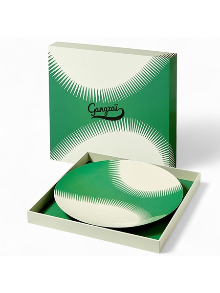 PLATEAU ROND WAVE - GANGZAI - VERT - 1