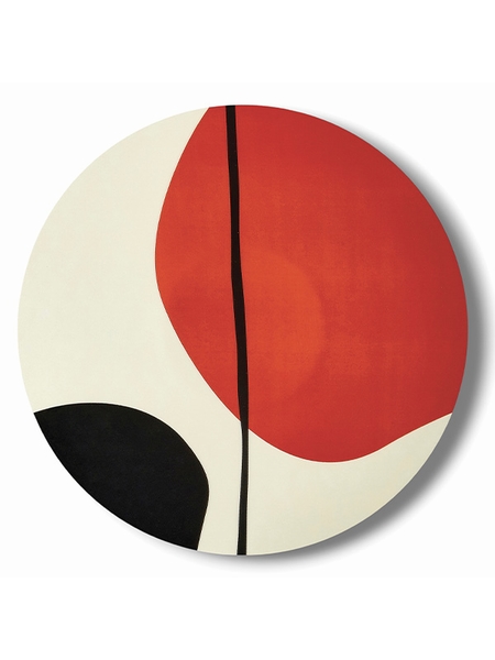 PLATEAU ROND ZEN - GANGZAI - ROUGE NOIR - 1