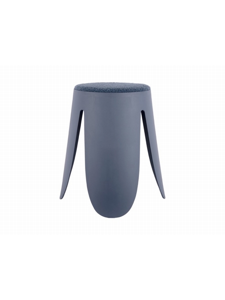 TABOURET EMPILABLE BLEU - LEITMOTIV - BLEU JEAN - 1