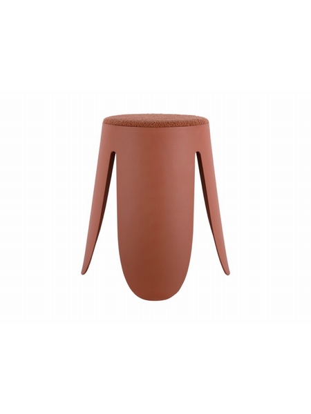 TABOURET EMPILABLE TERRACOTTA - LEITMOTIV - TERRACOTTA - 1