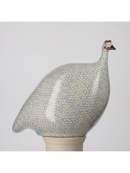 PINTADE BLANC BLEU LAVANDE - LES CERAMIQUES DE LUSSAN - BLANC BLEU LAVANDE - 1