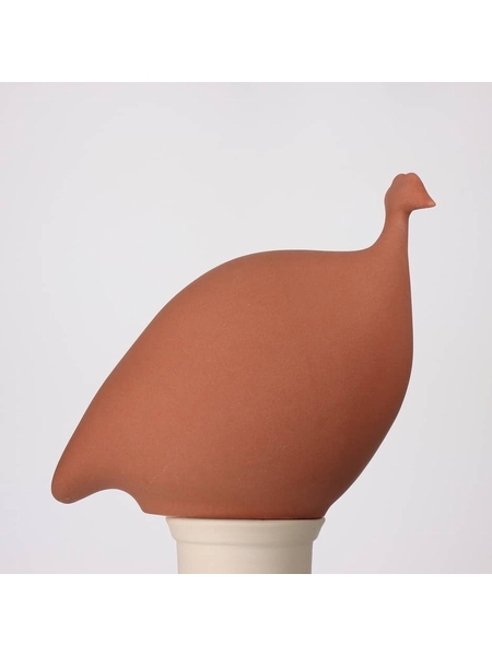 PINTADE ORANGE UNI MAT - LES CERAMIQUES DE LUSSAN - ORANGE - 1