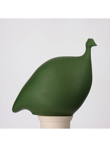 PINTADE VERT UNI MAT - LES CERAMIQUES DE LUSSAN - VERT - 1