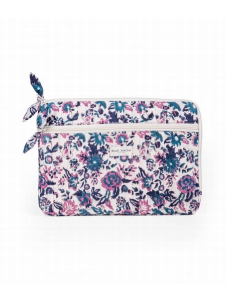 POCHETTE ORDINATEUR GOA - BINDI ATELIER - MYRTILLE - 1