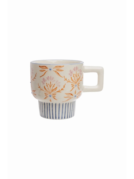 TASSE RETROFLORIA FLEUR ORANGE - LA SELECTION - ORANGE - 1