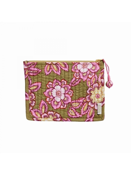 POCHETTE JAKARTA OLIVE - BONHEUR DU JOUR - VERT - 1
