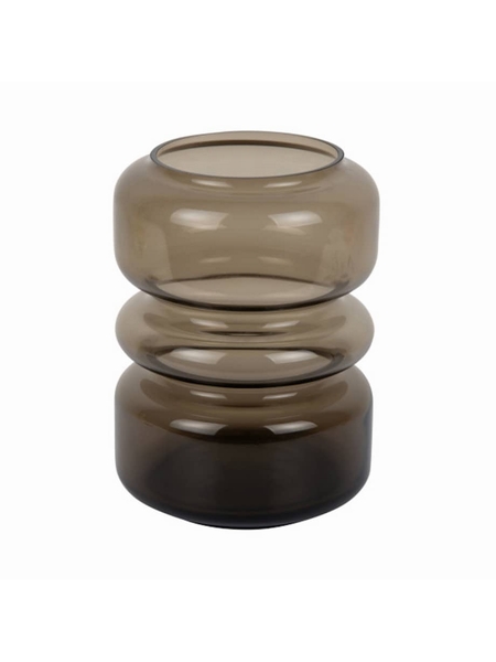 VASE EN VERRE MARAVILLO BRUN - PRESENT TIME - BRUN - 1