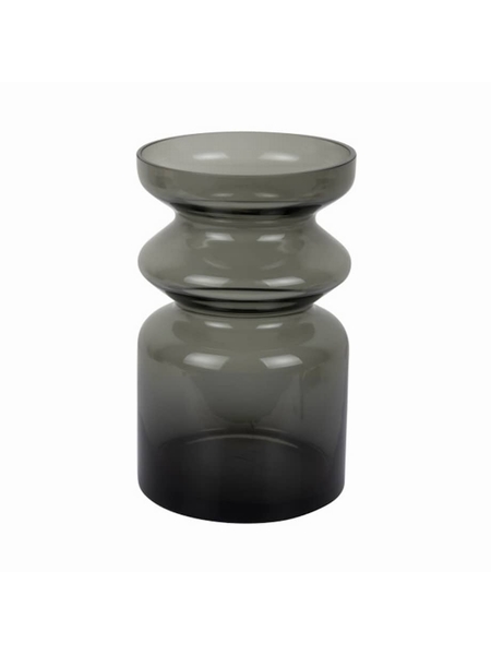 VASE EN VERRE GUSTO GRIS - PRESENT TIME - GRIS - 1