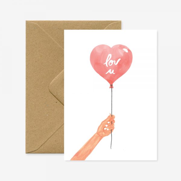 CARTE HEART BALLOON - ALL THE WAYS TO SAY - BALLON COEUR