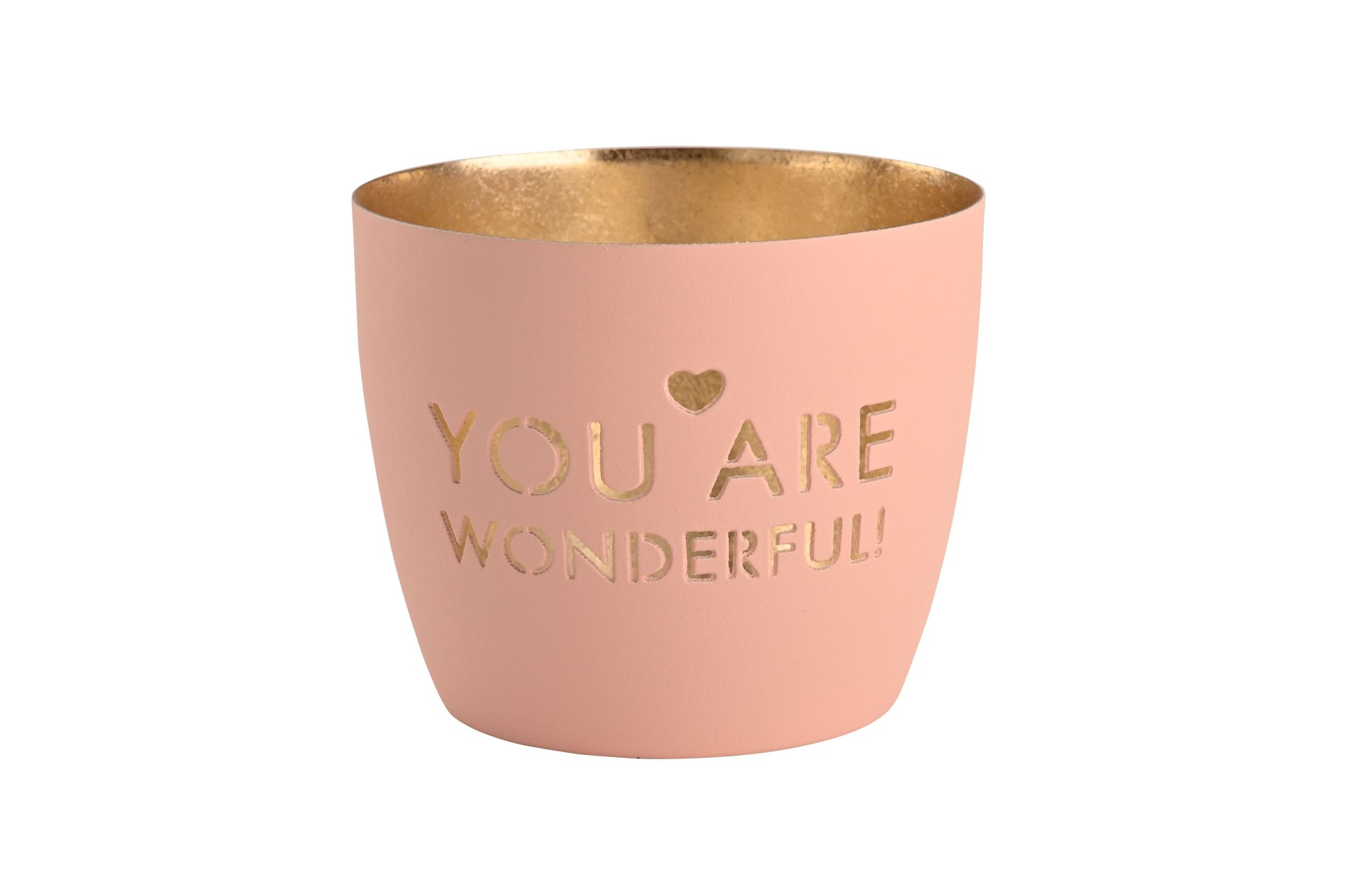 PHOTOPHORE YOU ARE WONDERFUL - GIFT COMPANY - ROSE PASTEL