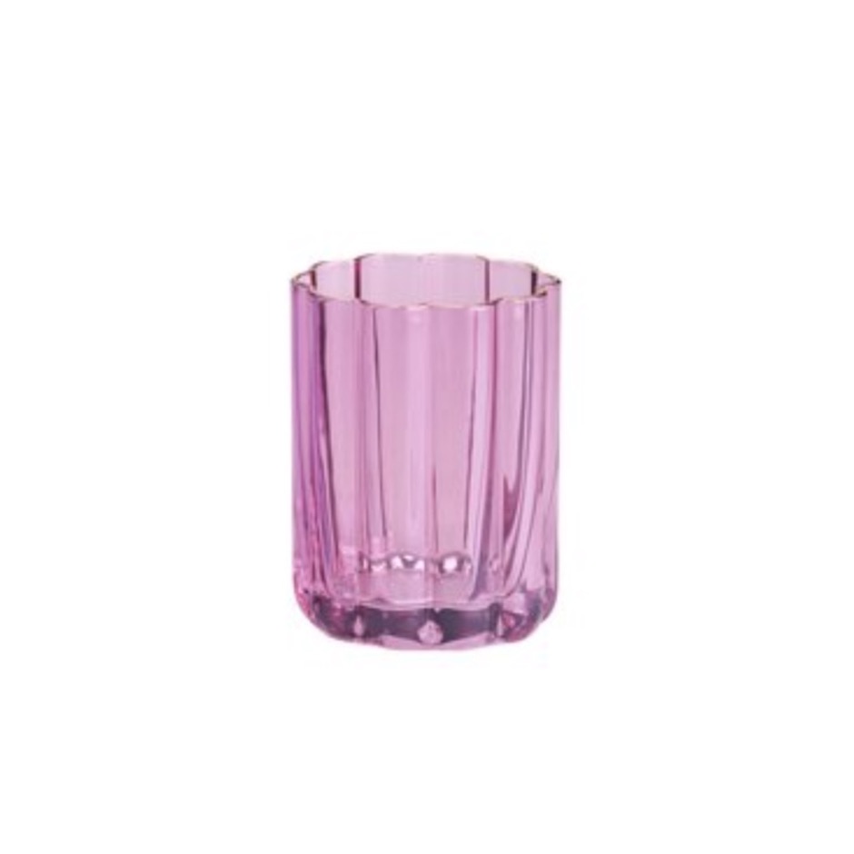 PHOTOPHORE VERRE COLORE - GIFT COMPANY - ROSE