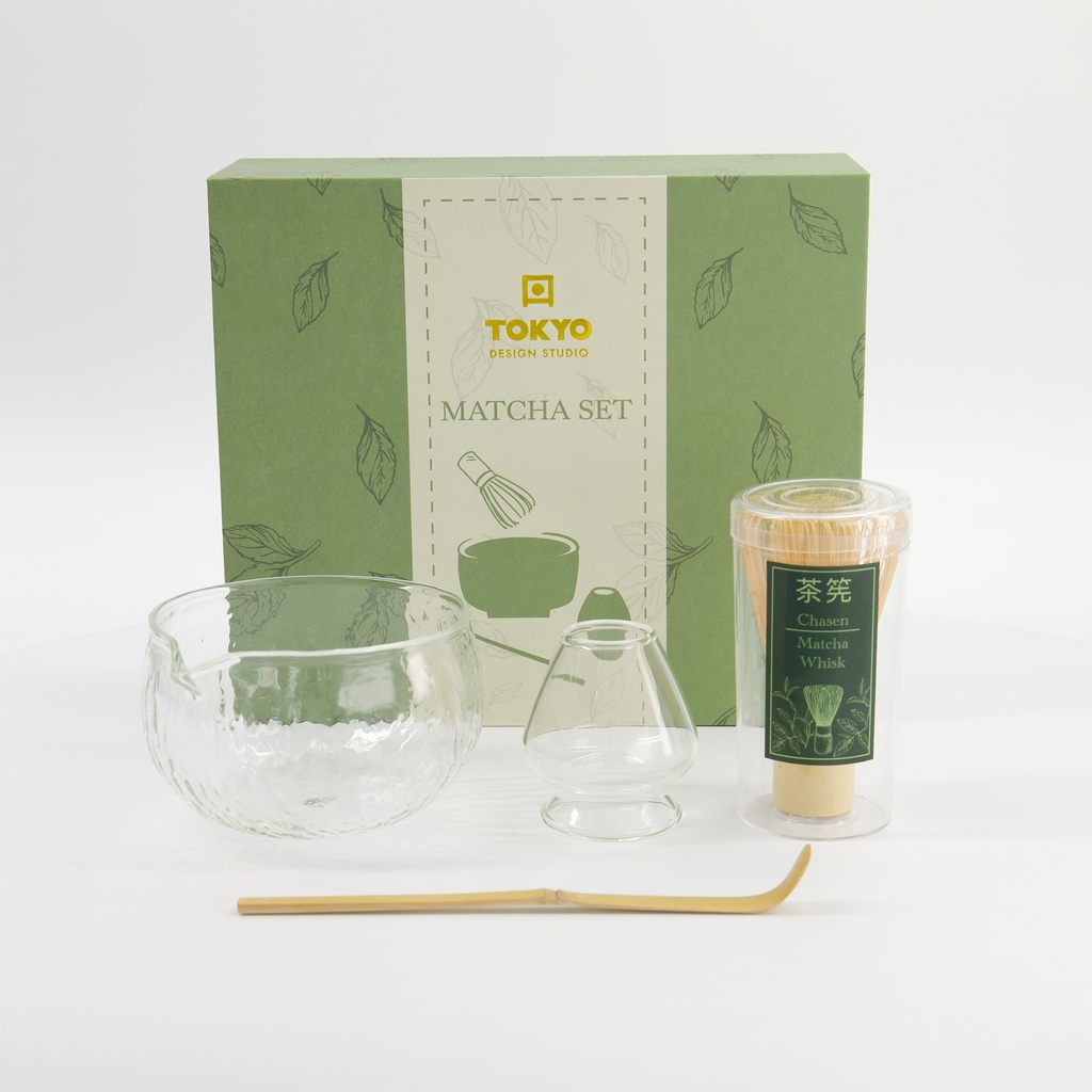 SET MATCHA VERRE - TOKYO DESIGN - TRANSPARENT