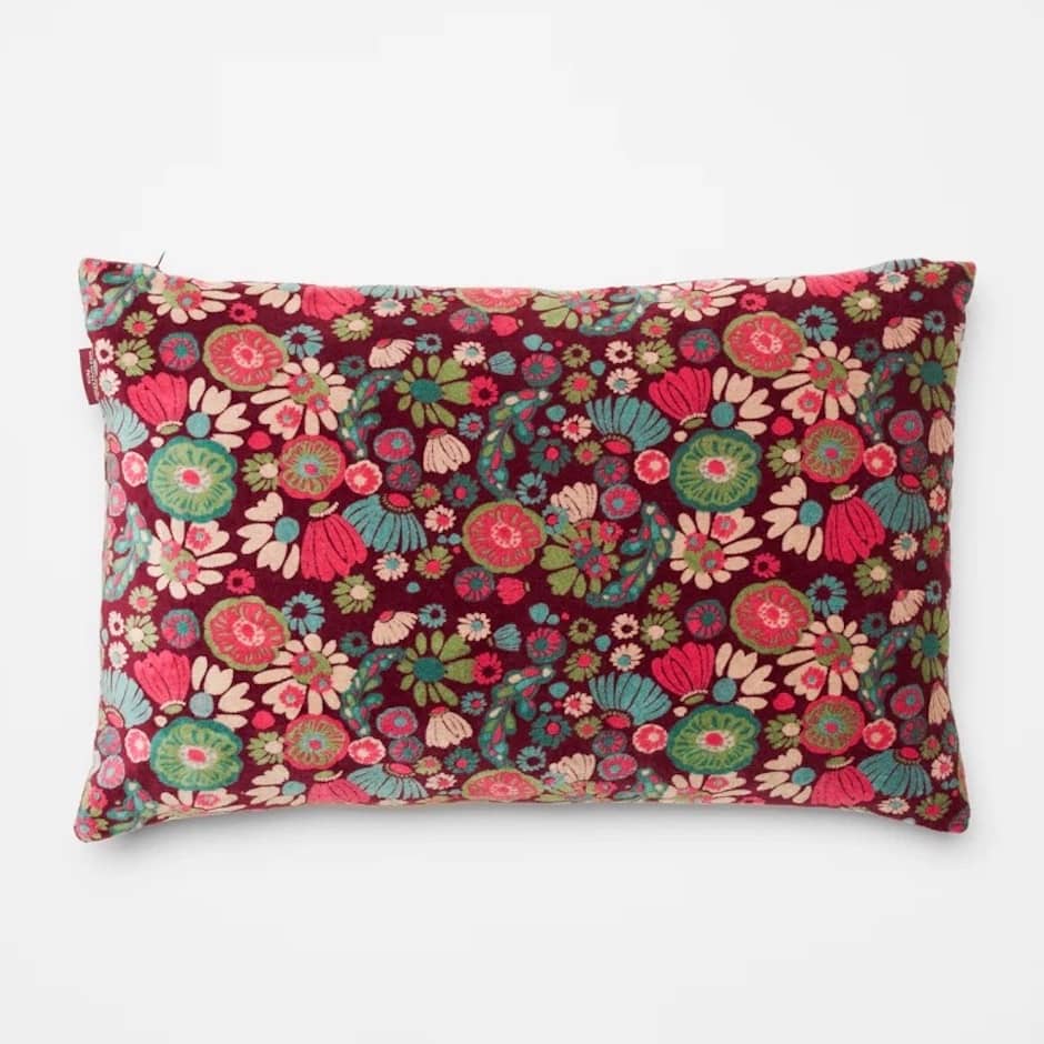 COUSSIN VELOURS MOLLY BURGUNDY - LES TOURISTES PARIS - BORDEAUX