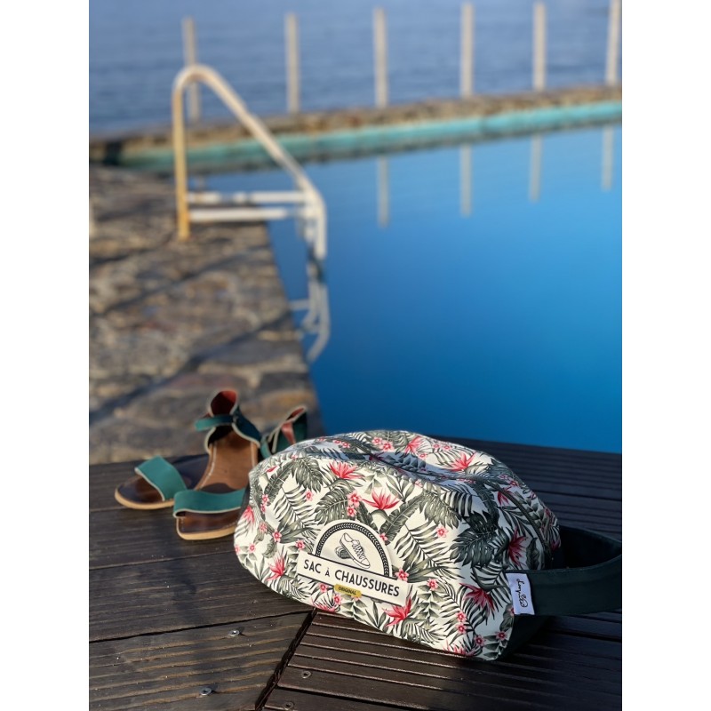 SAC A CHAUSSURES JUNGLE ROSE - LOOPITA - JUNGLE