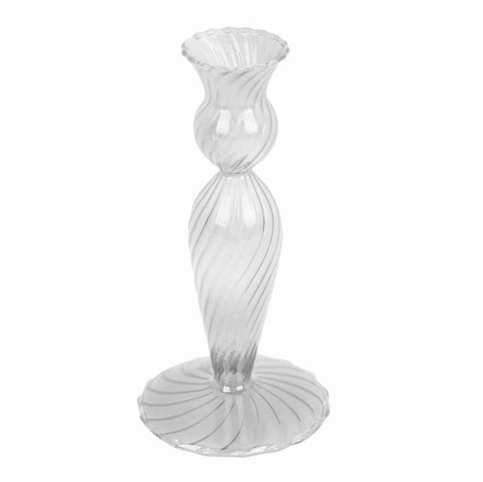 BOUGEOIR VERRE - PRESENT TIME - TRANSPARENT