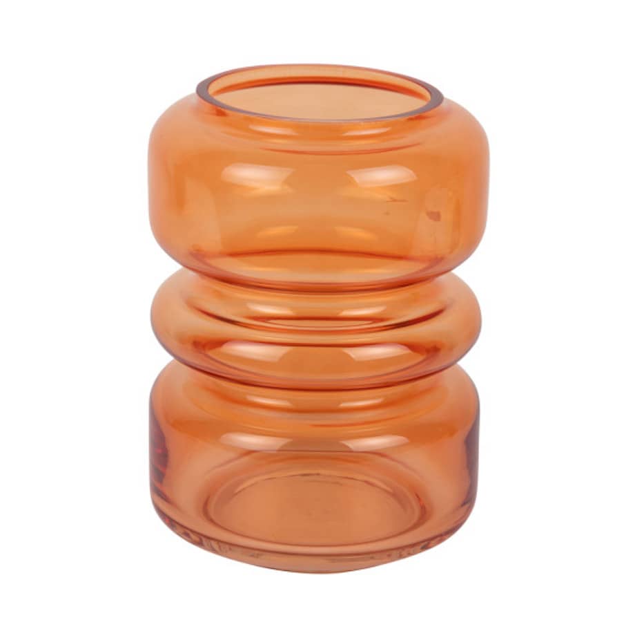 VASE EN VERRE MARAVILLO ORANGE - PRESENT TIME - ORANGE