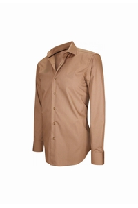 CHEMISE REGULAR UNIE MARRON - OPENBRAVO - MARRON