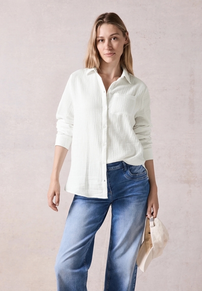 CHEMISE REG LIN BLANC L - ORI
